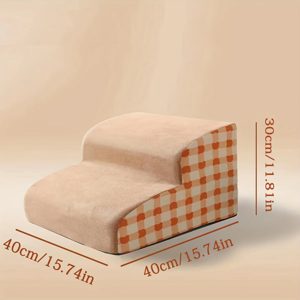 Soft Foam Pet Stairs (2–3 Step) – For Beds & Sofas