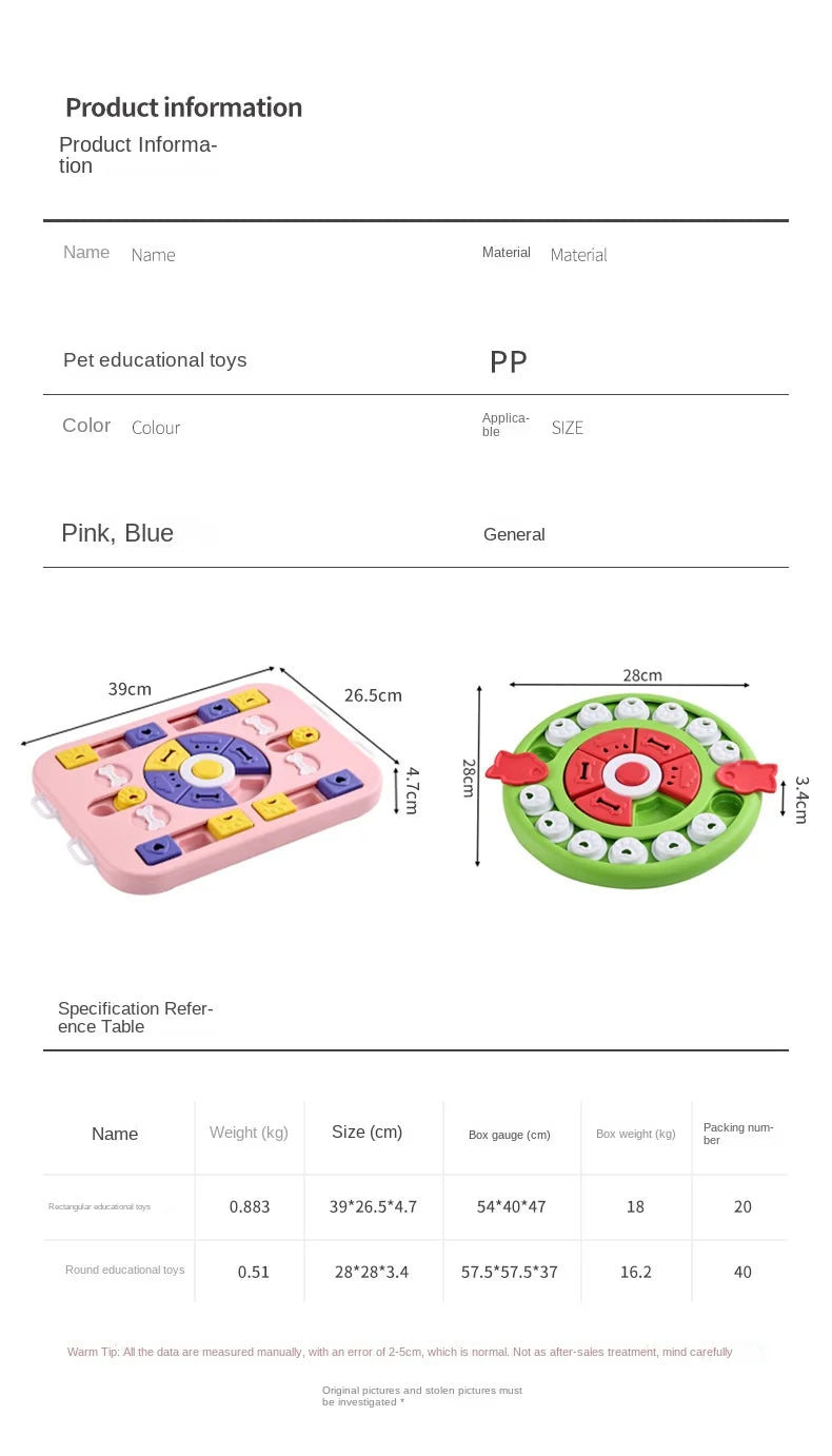 Interactive Dog Puzzle Toy